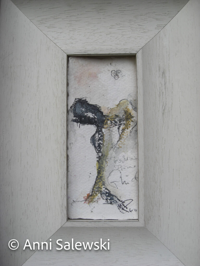 Glück Mischtechnik auf Papier 26,5×38 cm